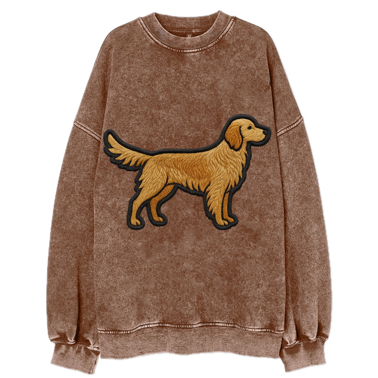 English Setter - Trendy feathered design - Vintage Sweatshirt - Brown