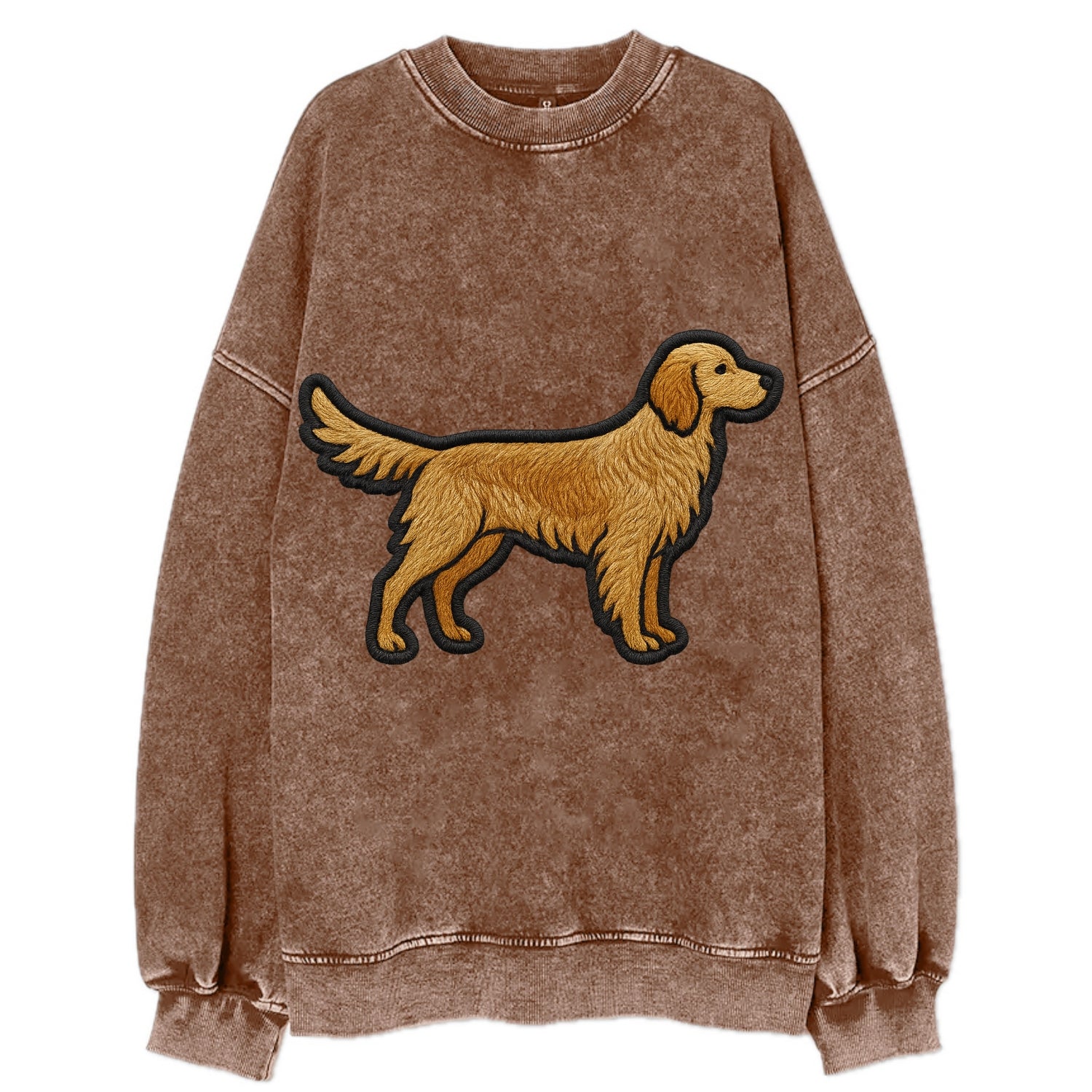 English Setter - Trendy feathered design - Vintage Sweatshirt - Brown