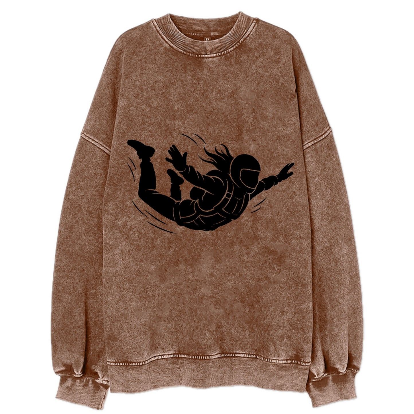 Skydiver free-fall position - Vintage Sweatshirt - Brown