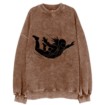 Skydiver free-fall position - Vintage Sweatshirt - Brown