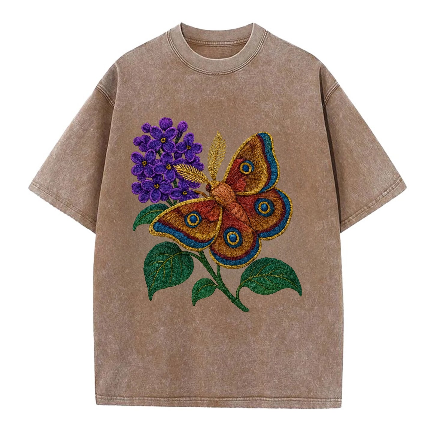 Polyphemus Moth - Vintage T-shirt - Brown