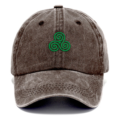 Triple Spiral - Classic Cap - Brown