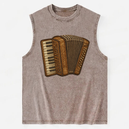 Accordion  - Vintage Washed Tank - Brown