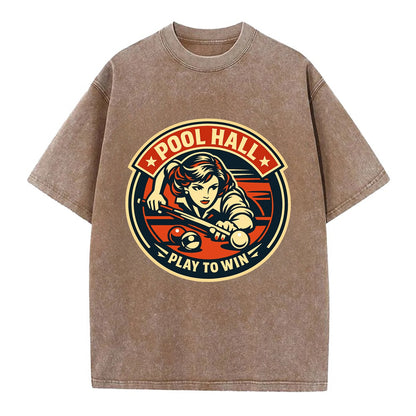 Cue Queen Emblem - Vintage T-shirt - Brown