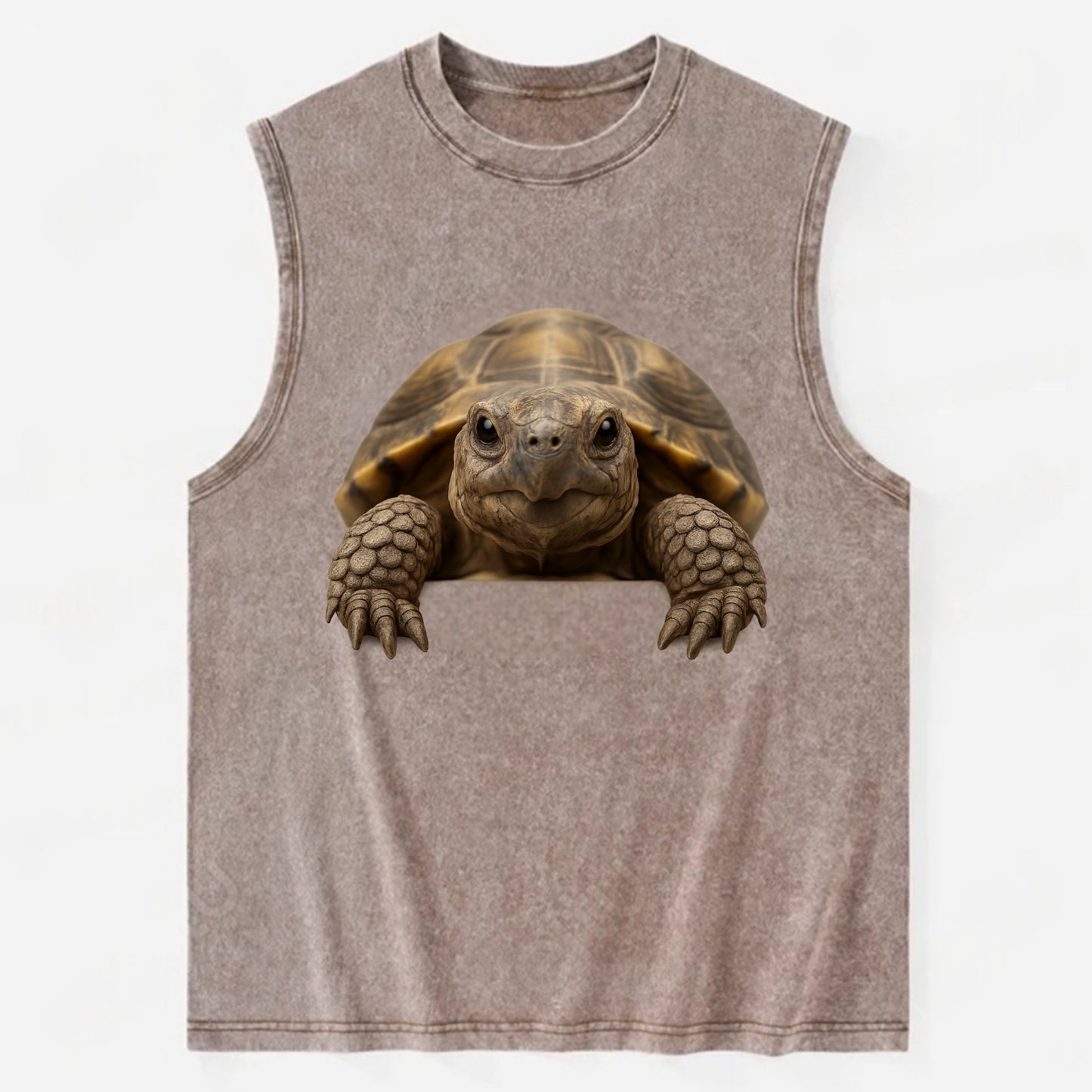 Tortoise  - Vintage Washed Tank - Brown