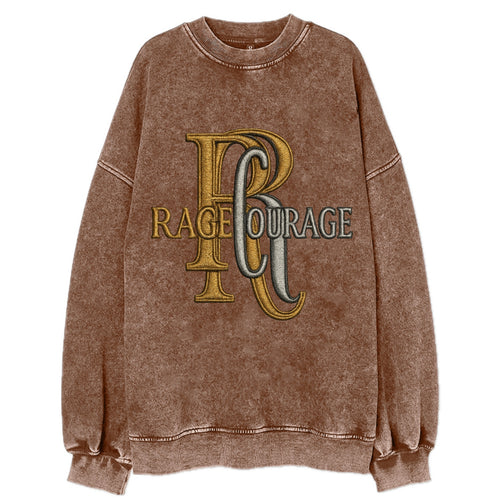 RAGE;COURAGE MODE Warrior Green Hat - Vintage Sweatshirt