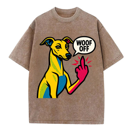 Whippet sleek athletic greyhound-like, elegant long paw giving sass - Vintage T-shirt
