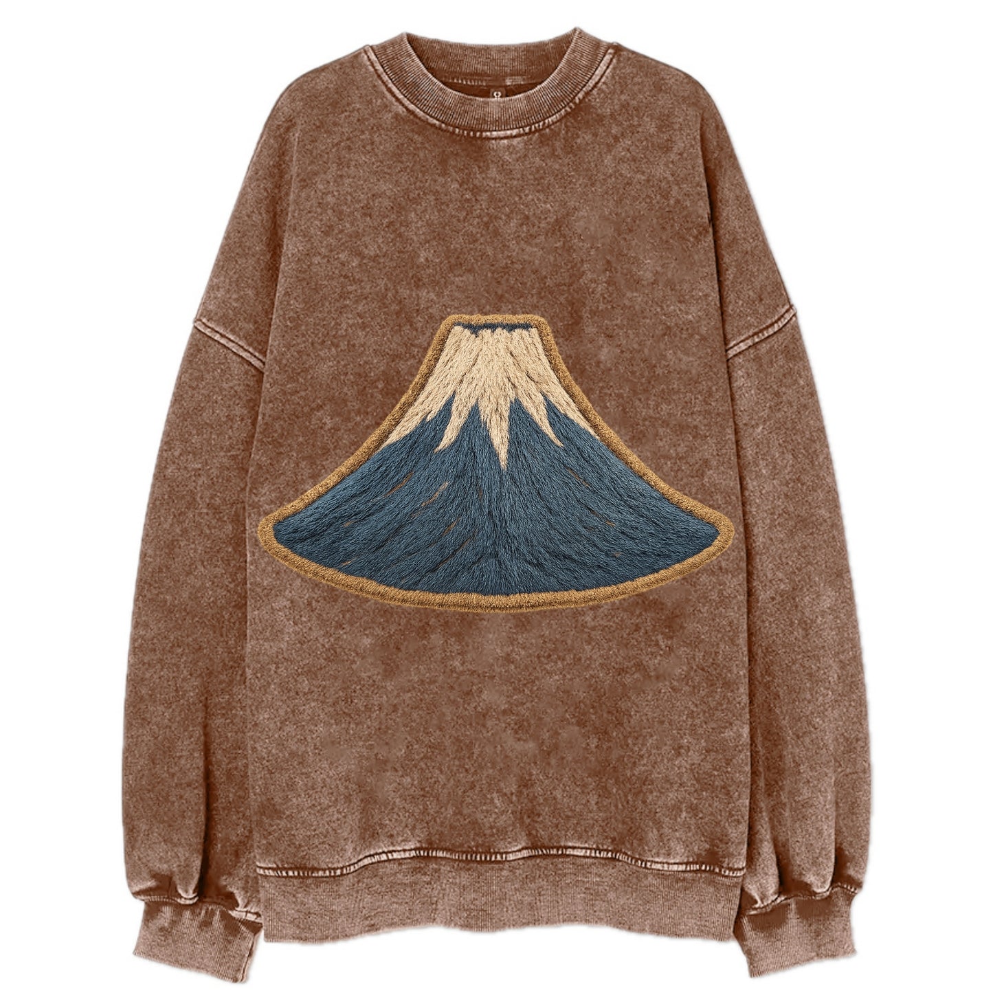 Sacred Mountain  - Vintage Sweatshirt - Brown