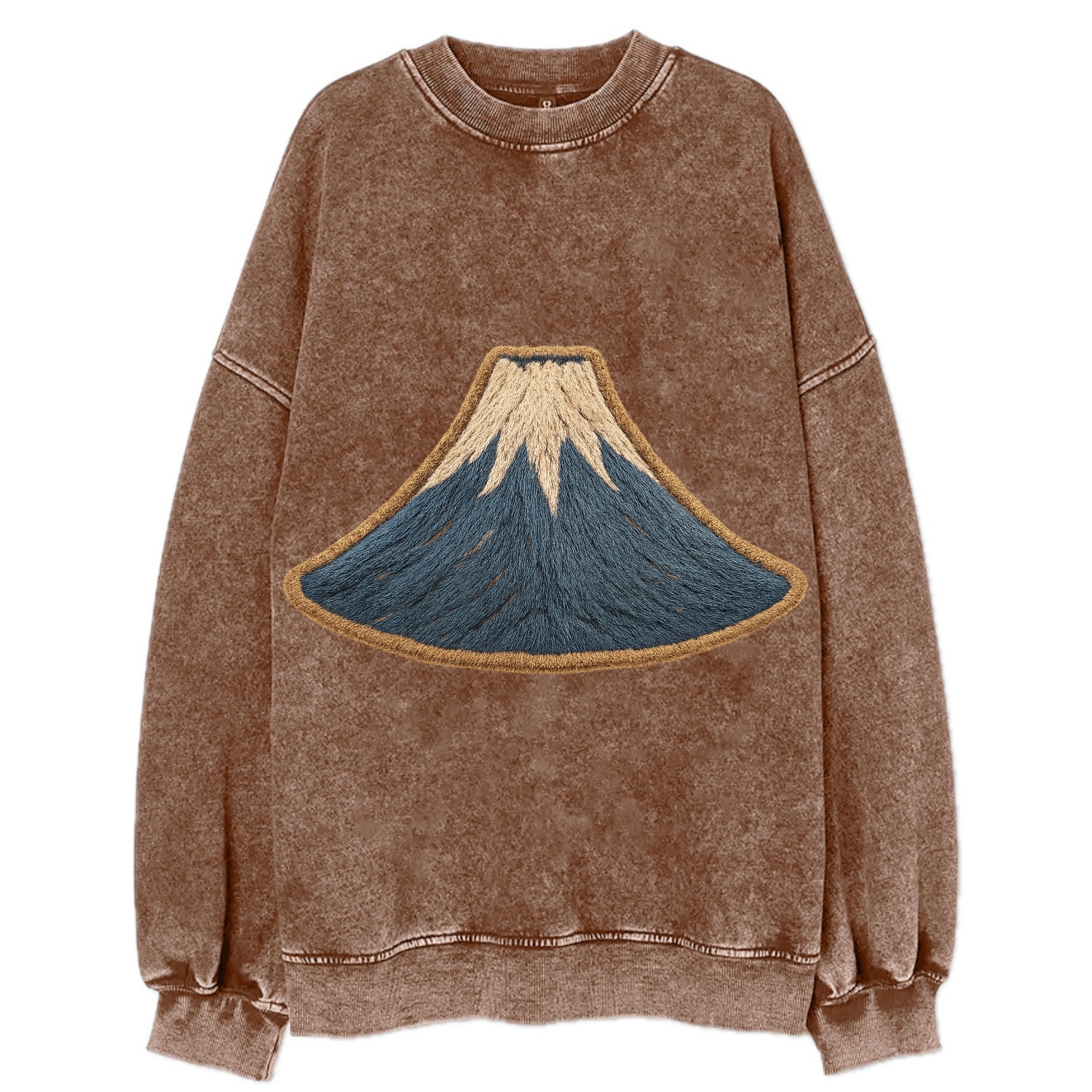 Sacred Mountain  - Vintage Sweatshirt - Brown