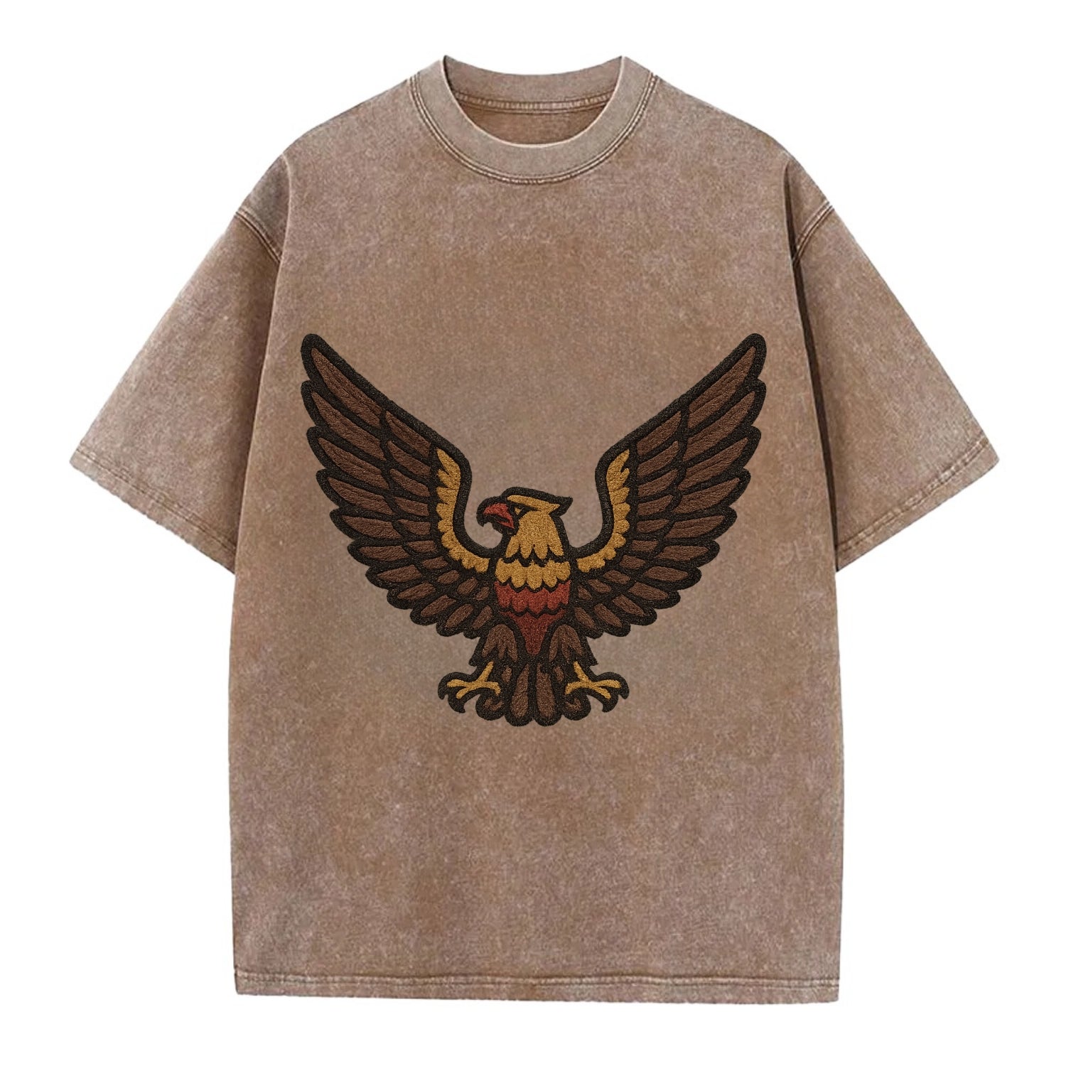 Eagle Wings  - Vintage T-shirt - Brown