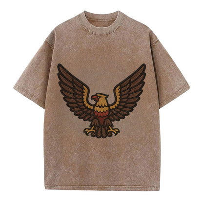 Eagle Wings  - Vintage T-shirt - Brown
