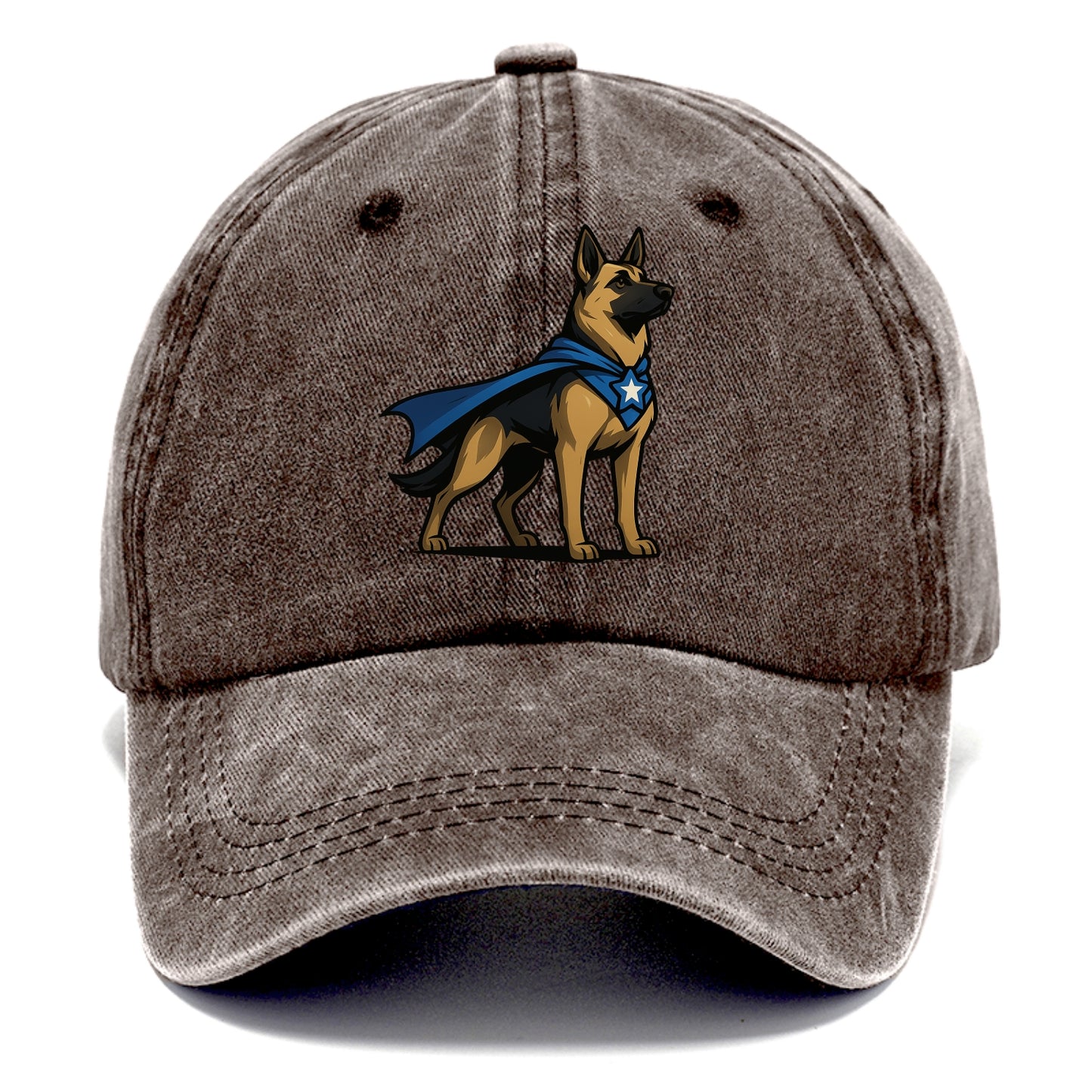 German Shepherd Patriotic Hero  - Classic Cap - Brown