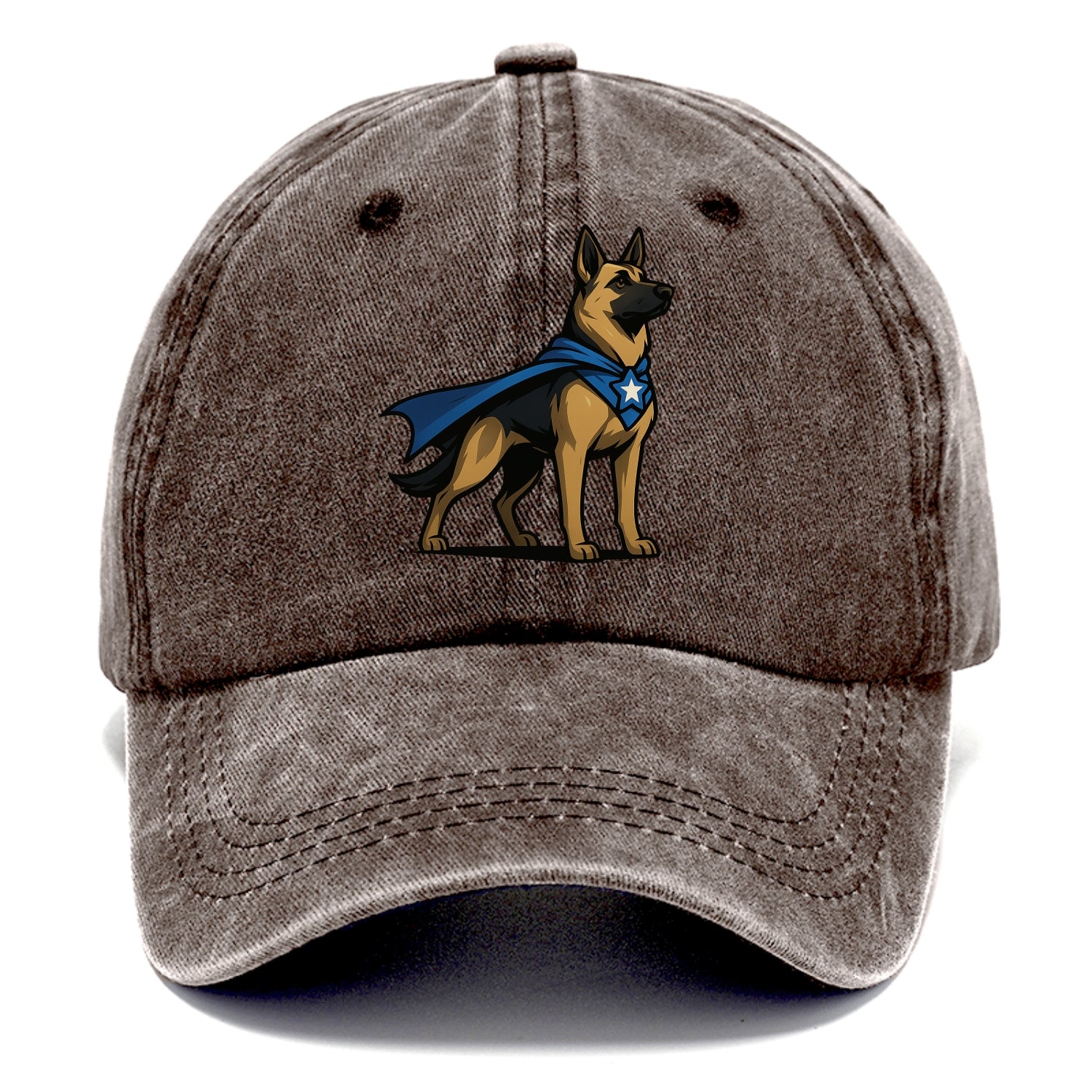 German Shepherd Patriotic Hero  - Classic Cap - Brown