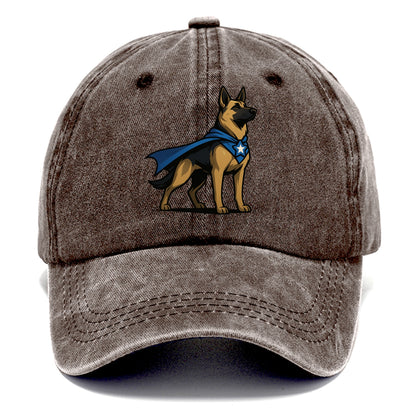 German Shepherd Patriotic Hero  - Classic Cap - Brown