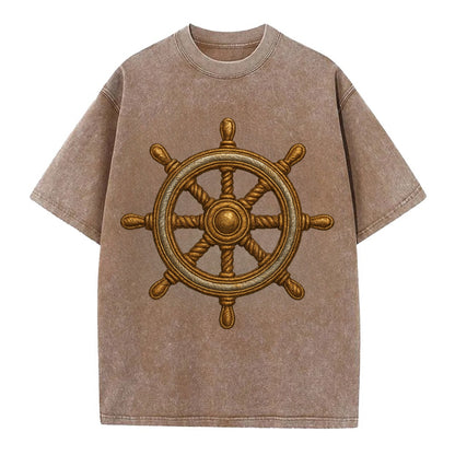 Ship's Wheel  - Vintage T-shirt - Brown