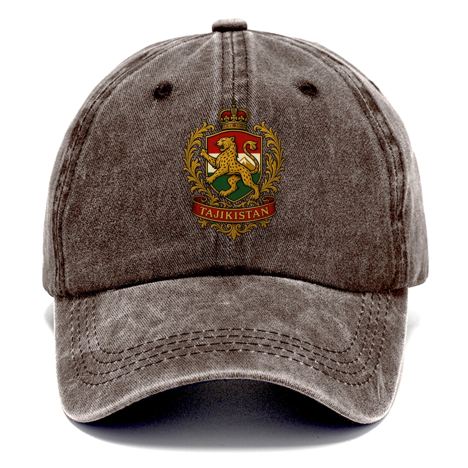 Tajikistan Heritage Badge  - Classic Cap - Brown