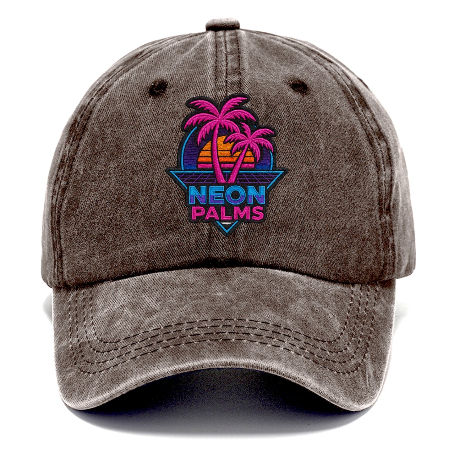 Neon Palms - Classic Cap - Brown