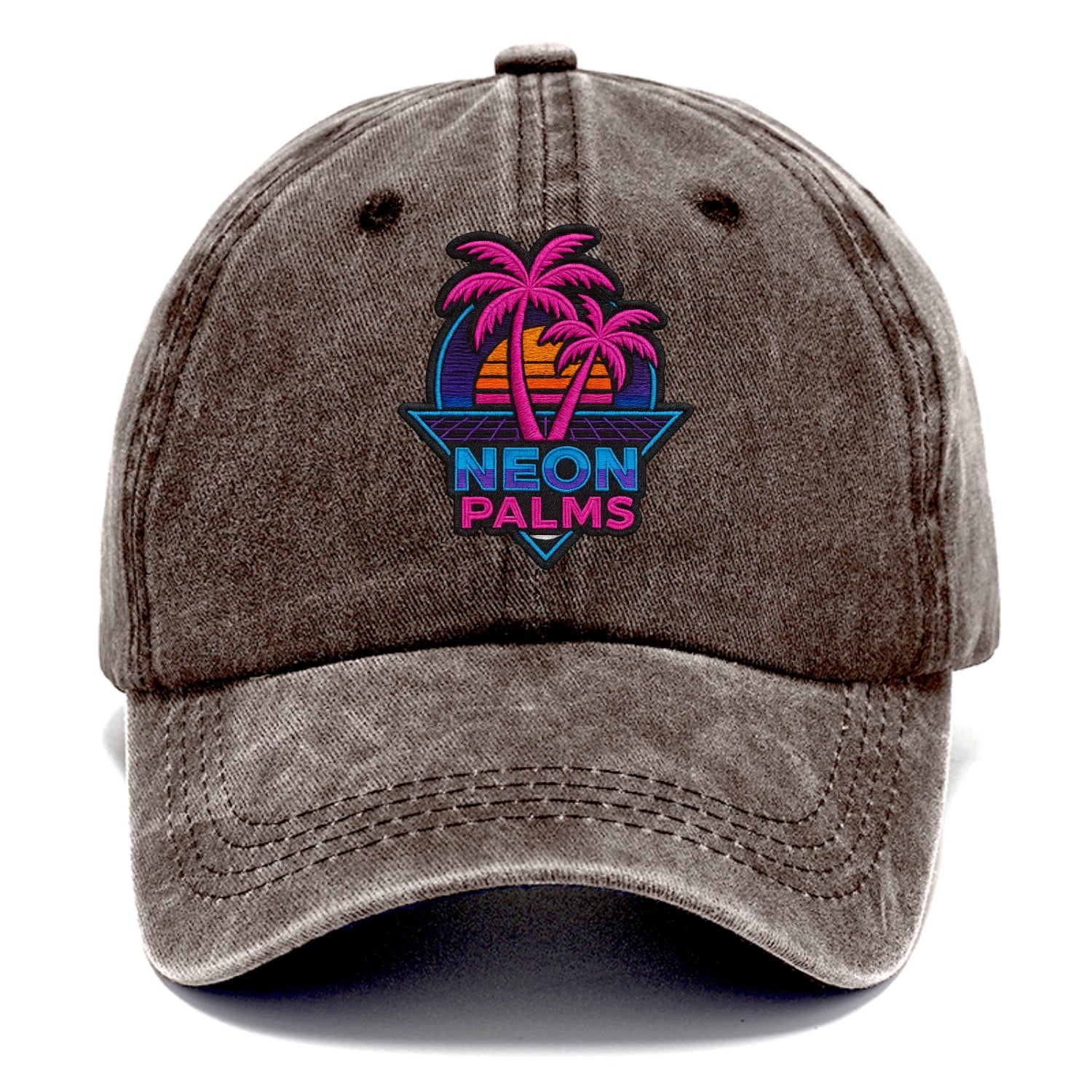Neon Palms - Classic Cap - Brown