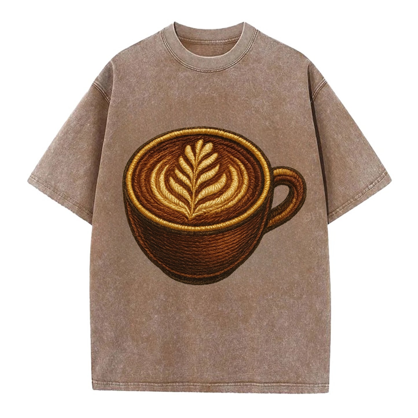 Latte Art  - Vintage T-shirt - Brown
