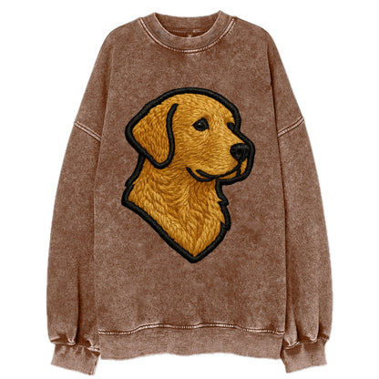Chesapeake Bay Retriever - Modern retrie - Vintage Sweatshirt - Brown