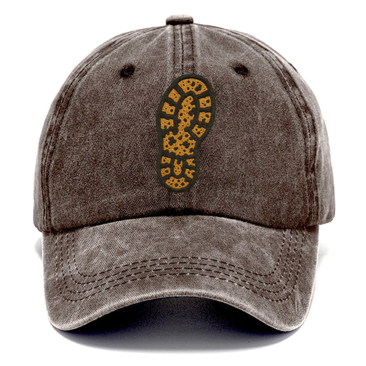 Hiking Boot Print  - Classic Cap - Brown