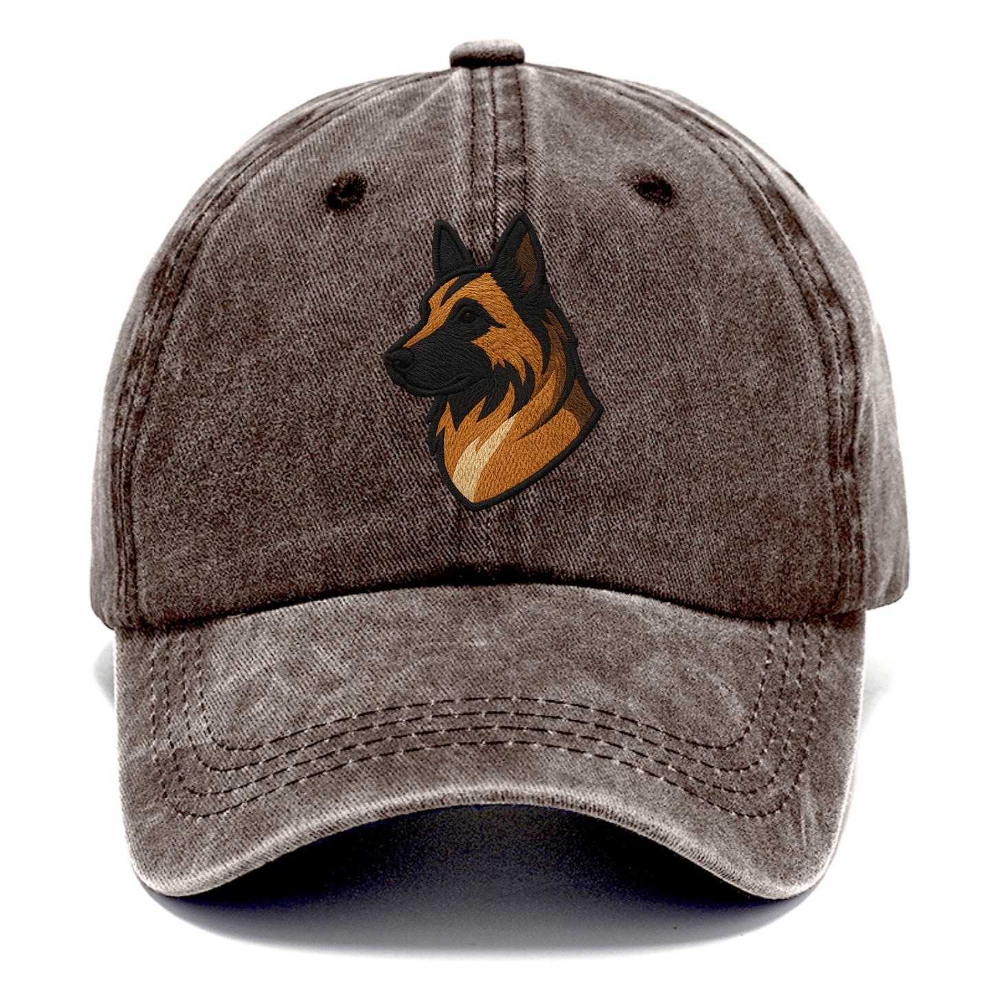 Belgian Tervuren - Fawn with black overlay embroidered design - Classic Cap - Brown