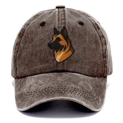 Belgian Tervuren - Fawn with black overlay embroidered design - Classic Cap - Brown
