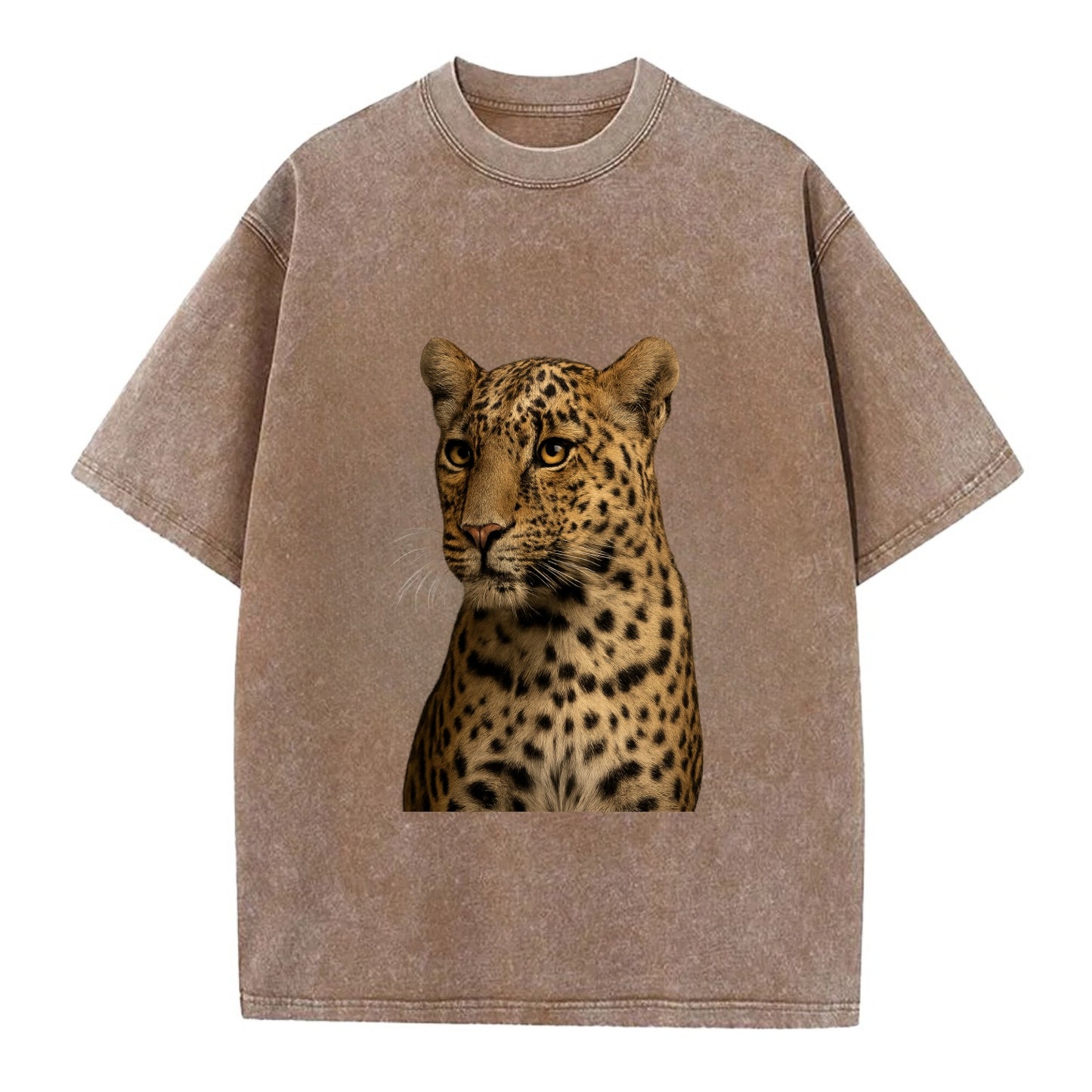 Leopard  - Vintage T-shirt - Brown