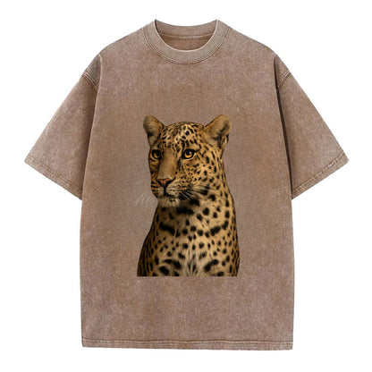 Leopard  - Vintage T-shirt - Brown