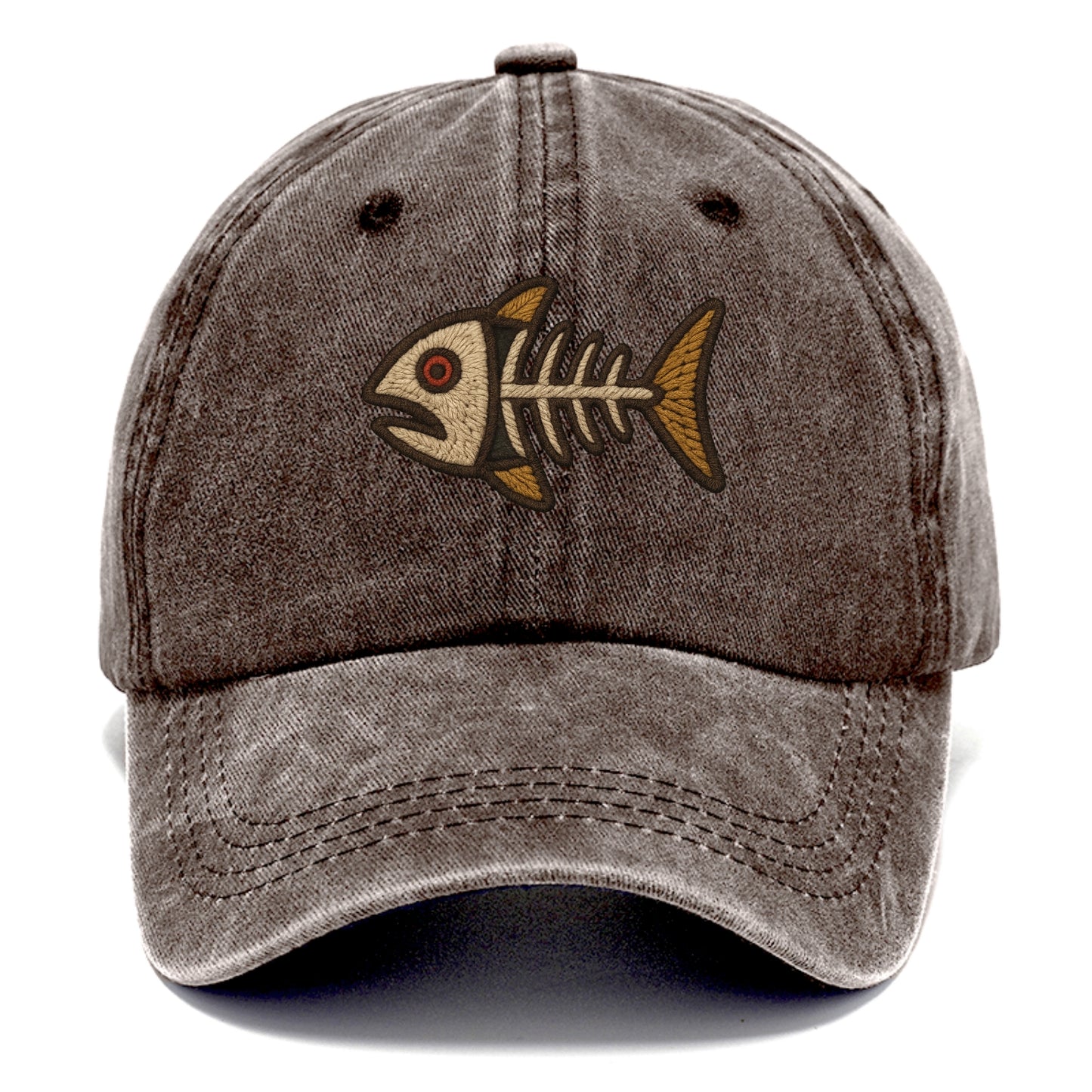 Fish Skeleton  - Classic Cap - Brown