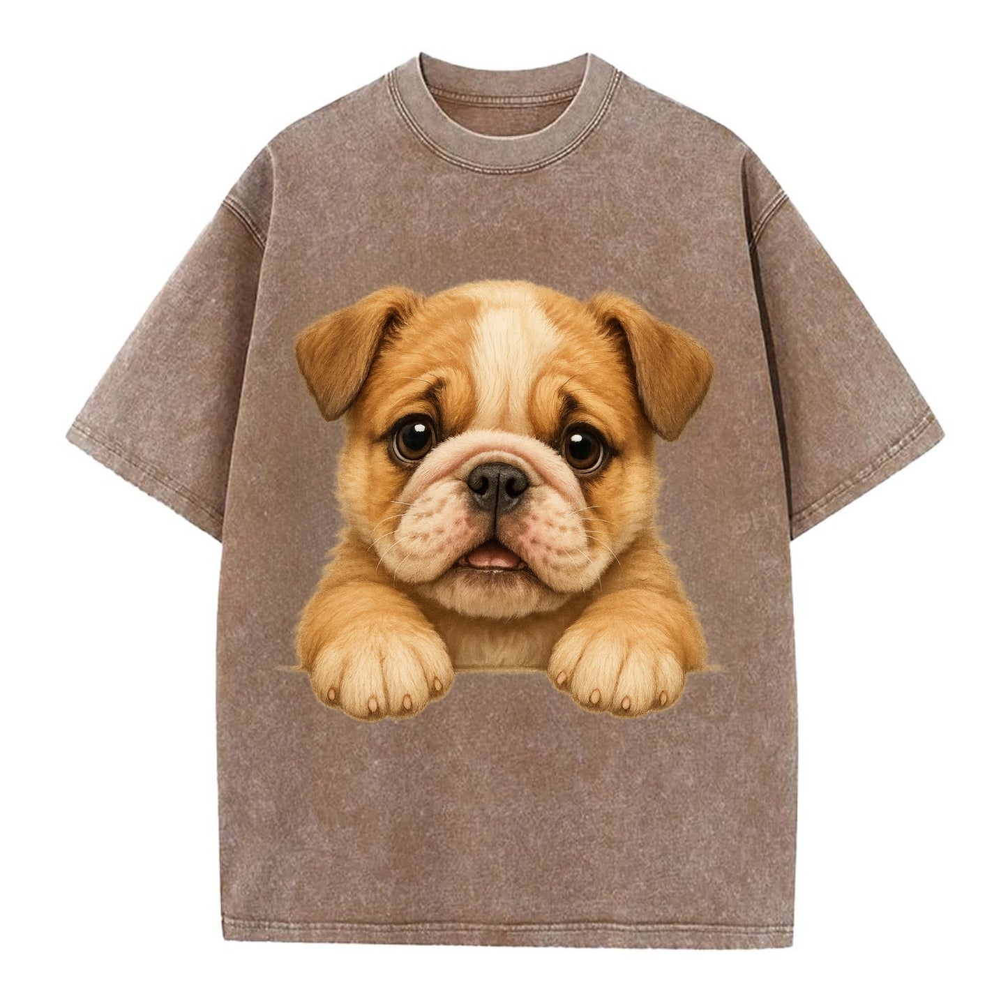 Bulldog  - Vintage T-shirt - Brown