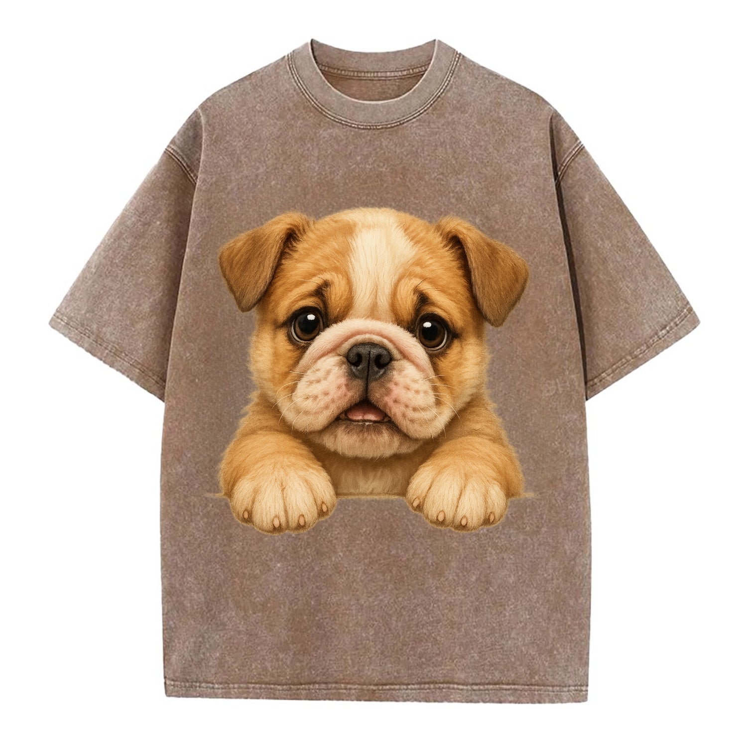 Bulldog  - Vintage T-shirt - Brown