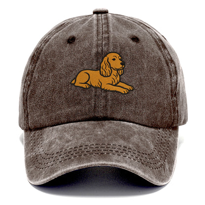 Cocker Spaniel - Golden colored relaxed Classic Cap - Brown