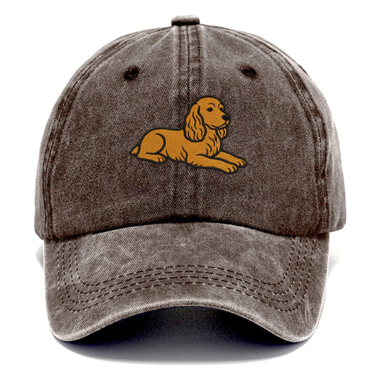 Cocker Spaniel - Golden colored relaxed Classic Cap - Brown