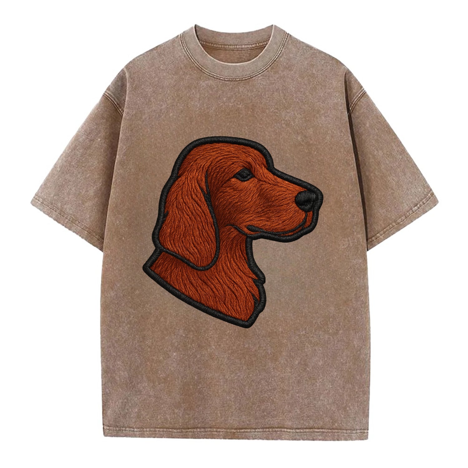 Irish Setter - Contemporary red setter l - Vintage T-shirt - Brown