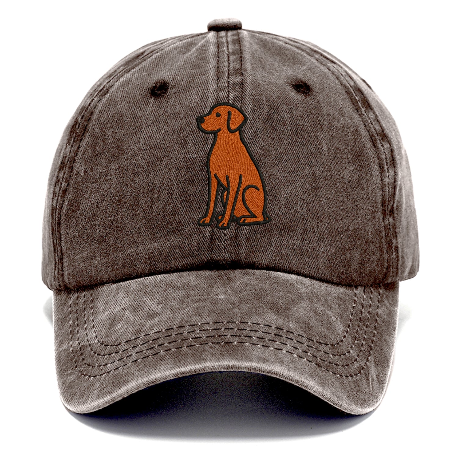Vizsla - Rust colored sitting pose - Classic Cap - Brown