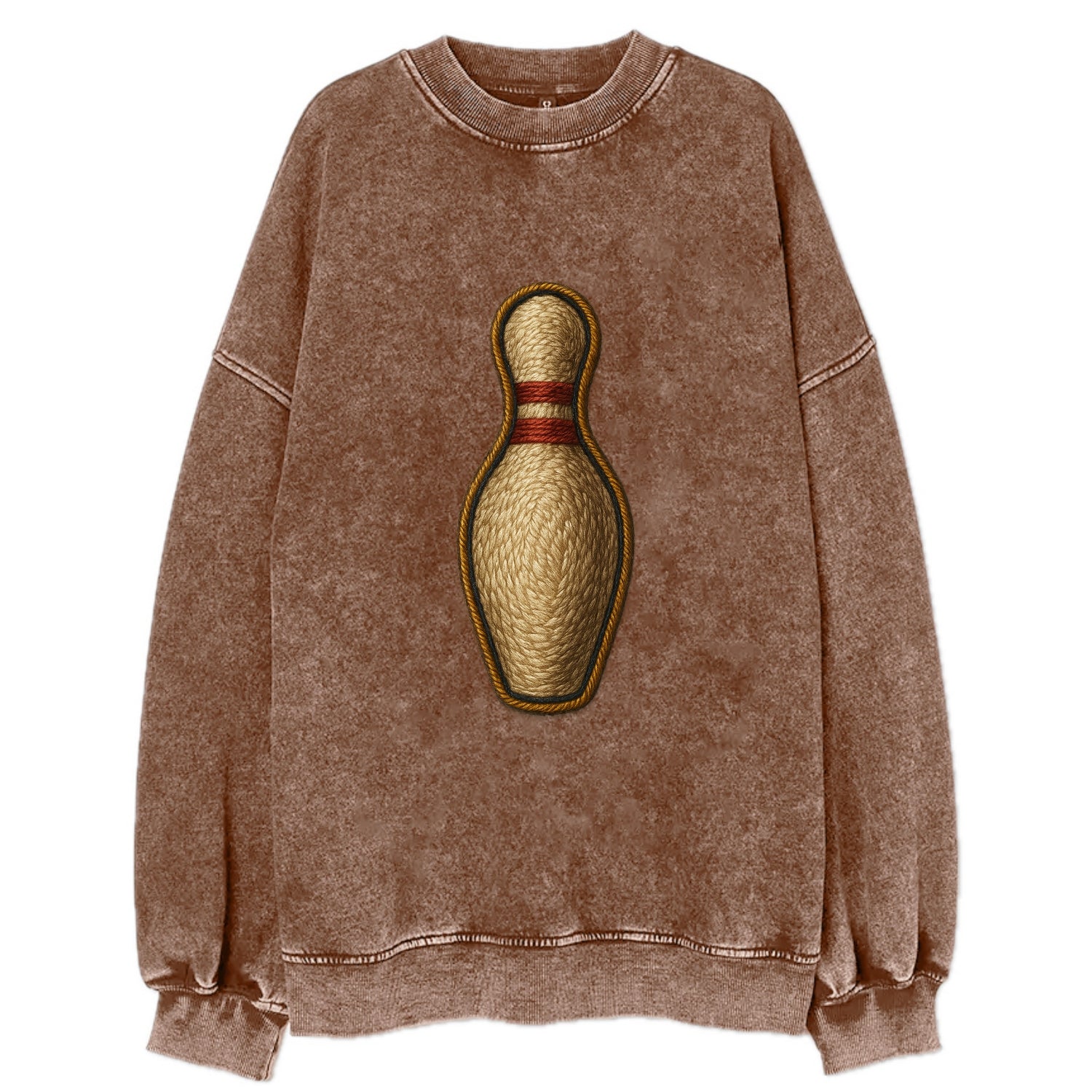 Bowling Pin  - Vintage Sweatshirt - Brown