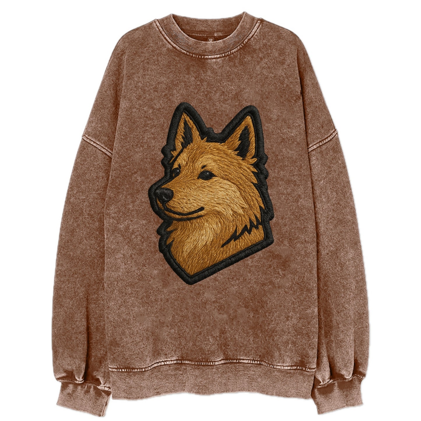 Icelandic Sheepdog - Trendy Iceland spit - Vintage Sweatshirt - Brown