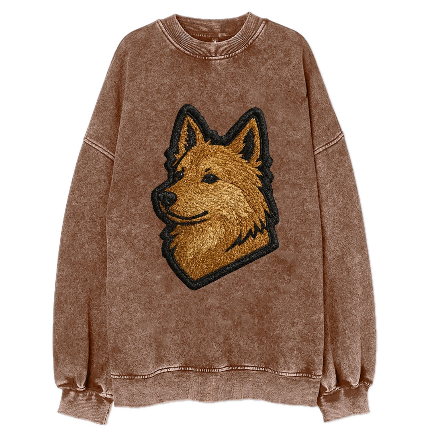 Icelandic Sheepdog - Trendy Iceland spit - Vintage Sweatshirt - Brown