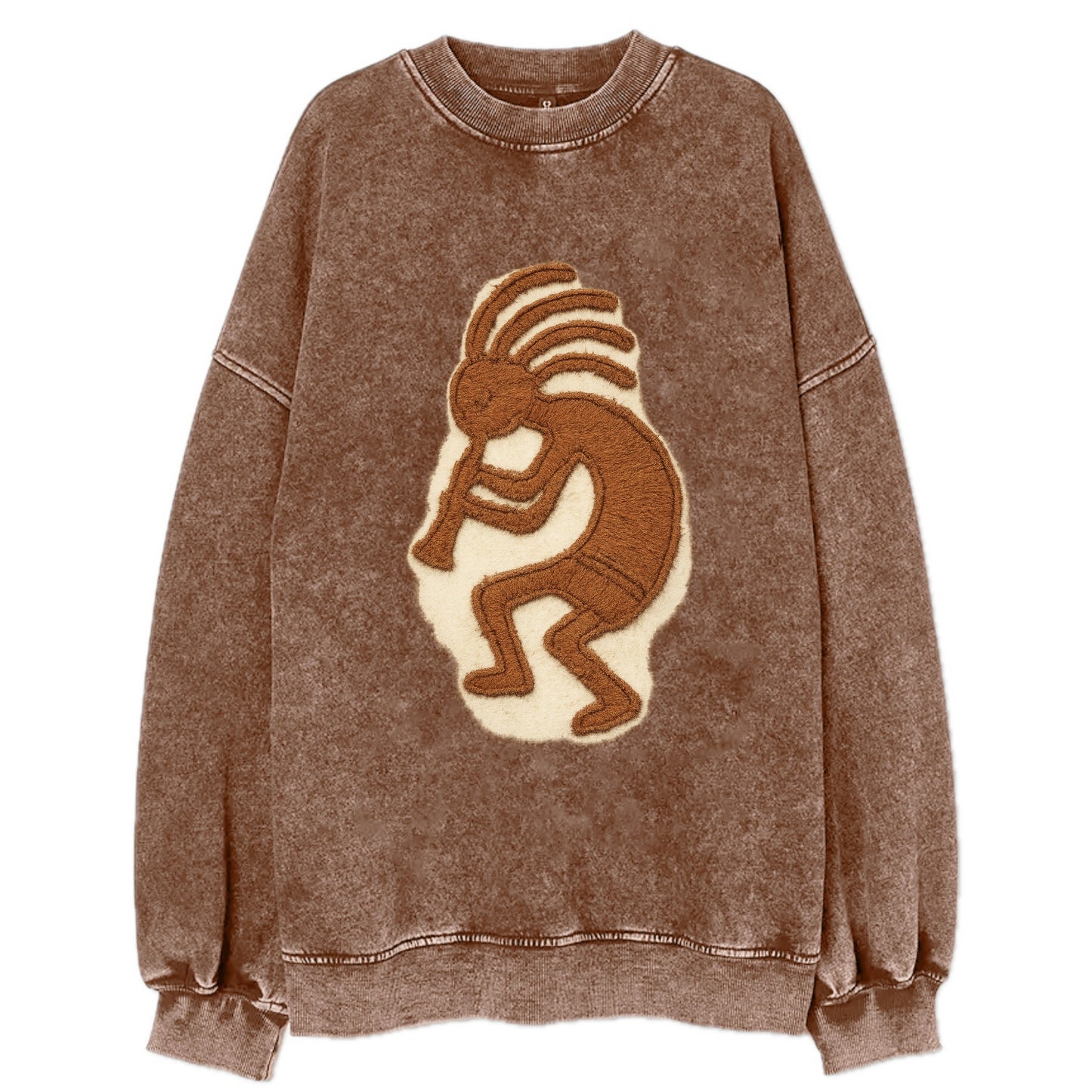 Kokopelli  - Vintage Sweatshirt - Brown