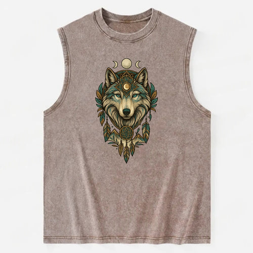 Pearl Wolf Shimmer  - Vintage Washed Tank