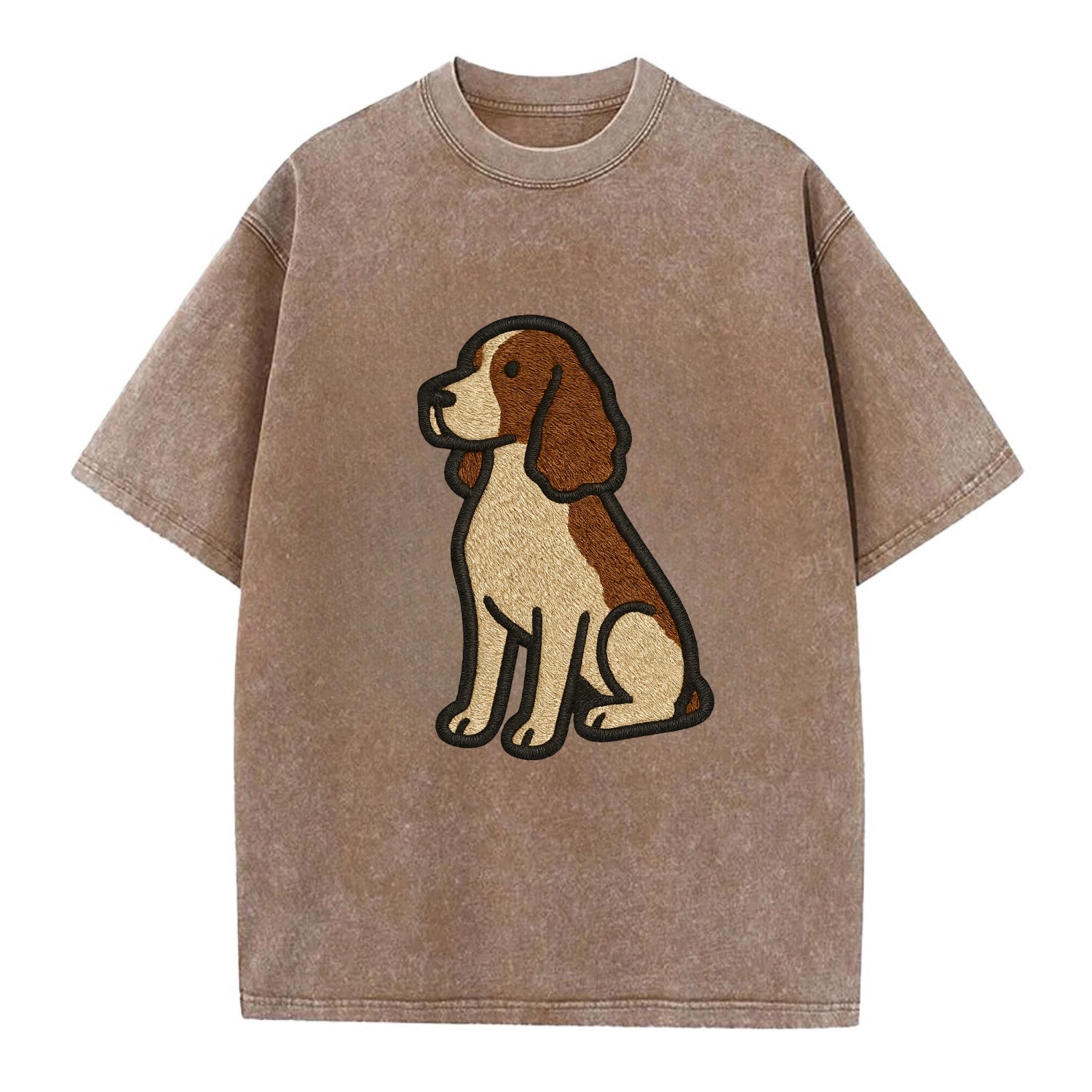 English Springer Spaniel - Modern spanie - Vintage T-shirt - Brown