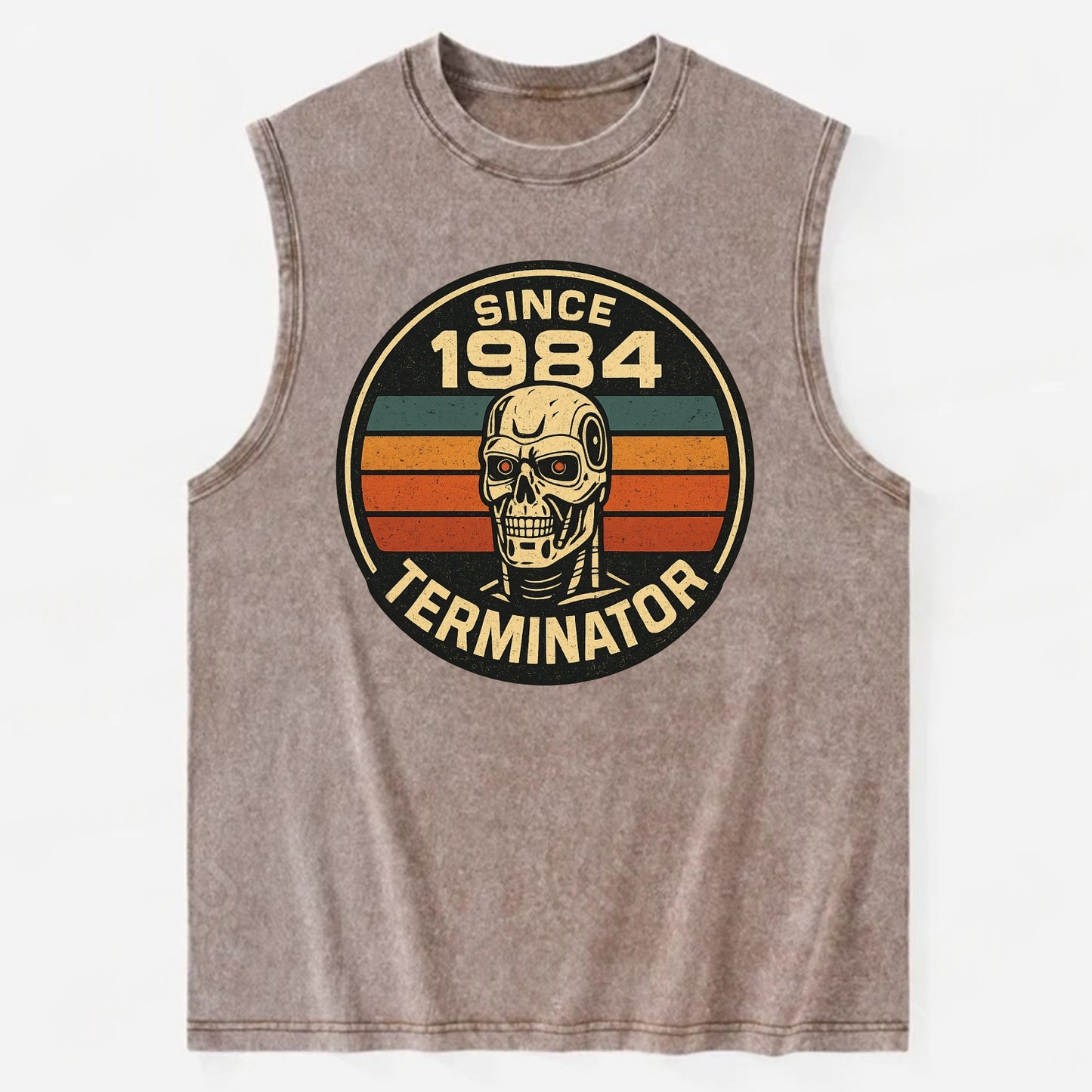 Terminator - Vintage Washed Tank - Brown