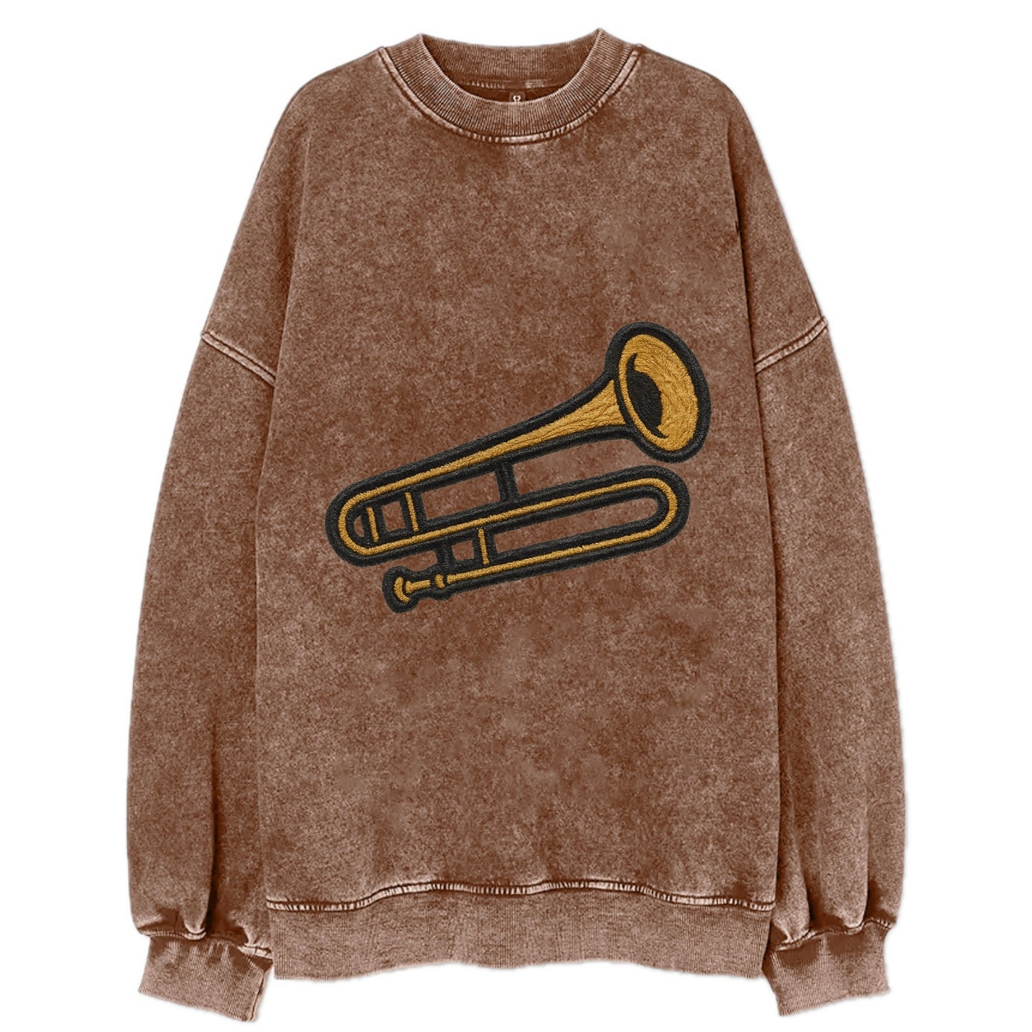 Trombone  - Vintage Sweatshirt - Brown