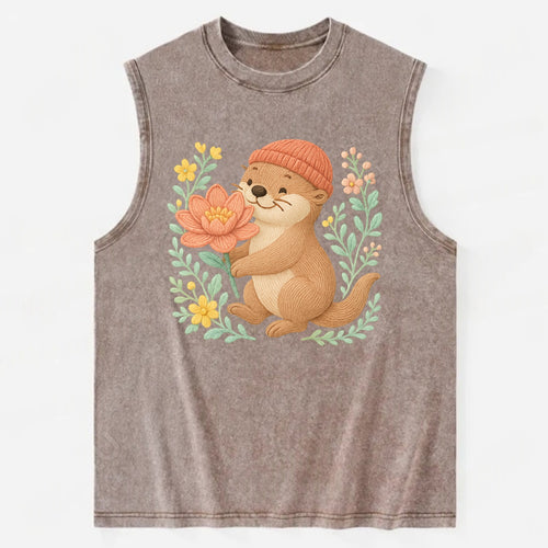 Peach Otter - Vintage Washed Tank