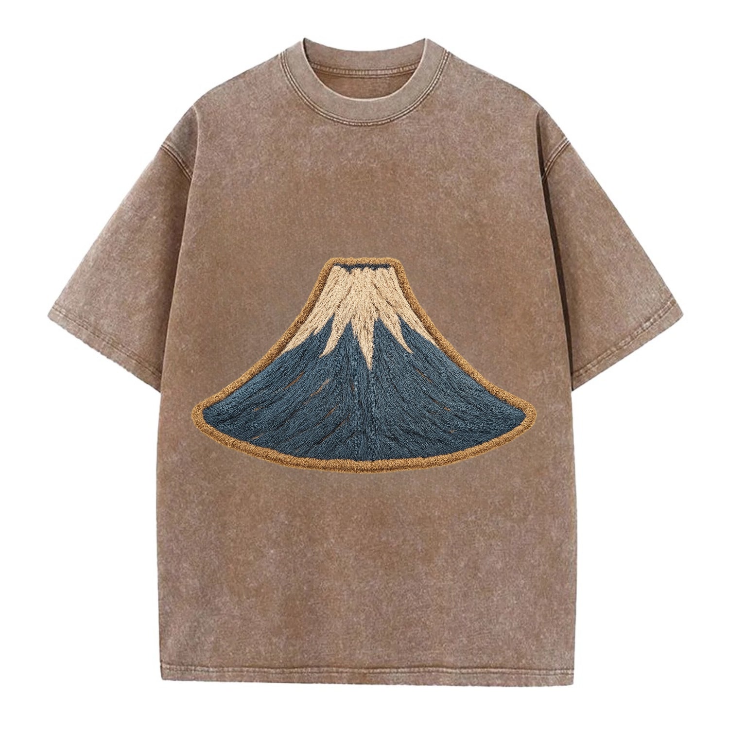 Sacred Mountain  - Vintage T-shirt - Brown