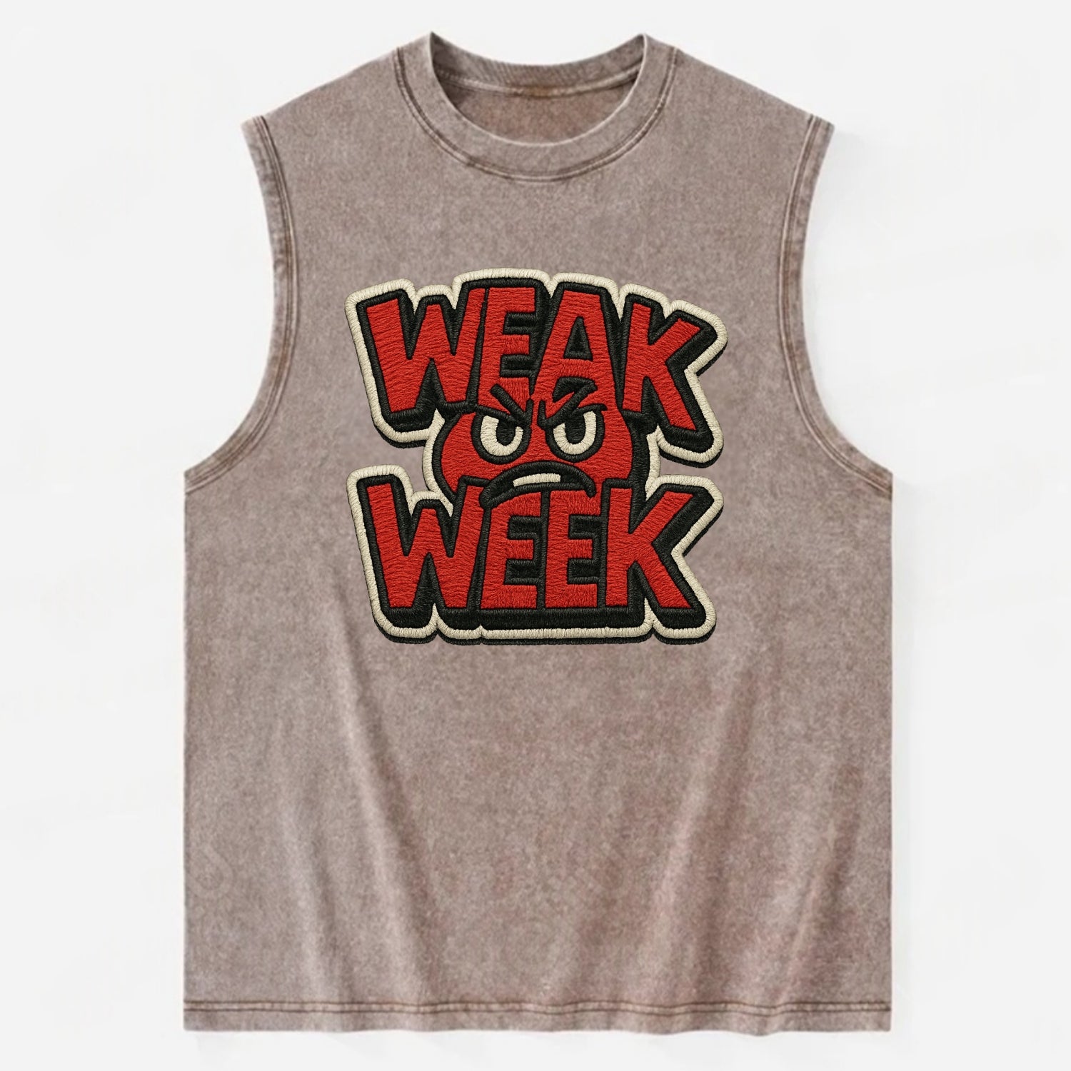 WEAK;WEEK WARRIOR Monday Blue Cap - Vintage Washed Tank - Brown