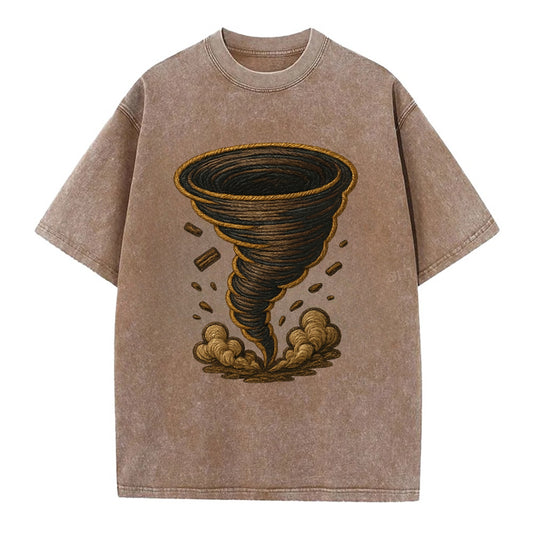 Tornado  - Vintage T-shirt - Brown