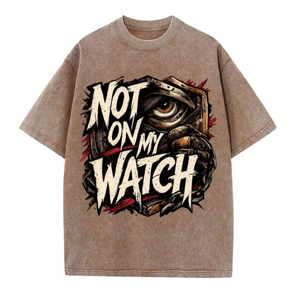 Not On My Watch - Vintage T-shirt - Brown