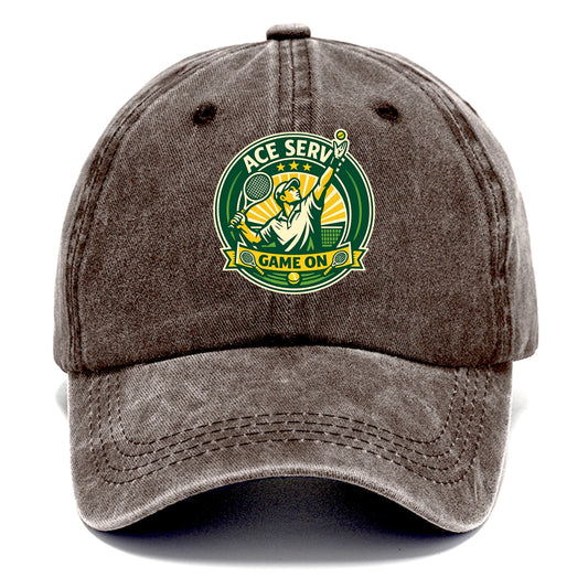 Serving Ace Emblem - Classic Cap - Brown